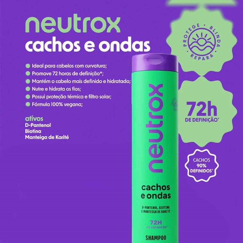 Shampoo 500ml - Neutrox Cachos E Ondas