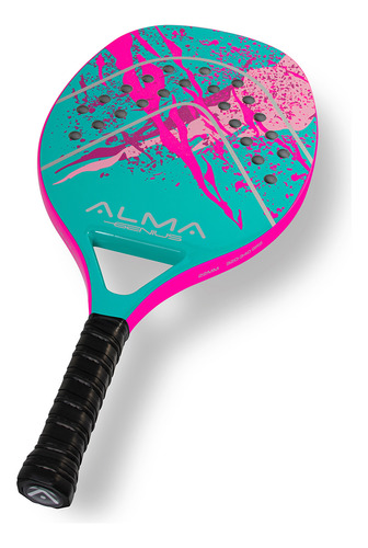 Raquete Beach Tennis Carbono 1k Matira Rosa Alma Genius