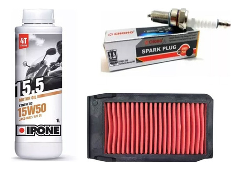 Kit Service Aceite Ipone Filtro Bujia Xmm Motomel El Tala