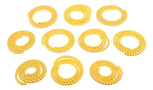 1000x Marcadores De Cables Amarillos Número De Marcador