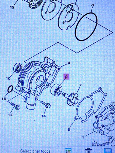 Retén Bomba Agua Original Yamaha R15 V2 V3, Wr250x