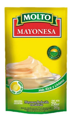 Mayonesa Molto 250 Gramos Pack 12 Unidades 