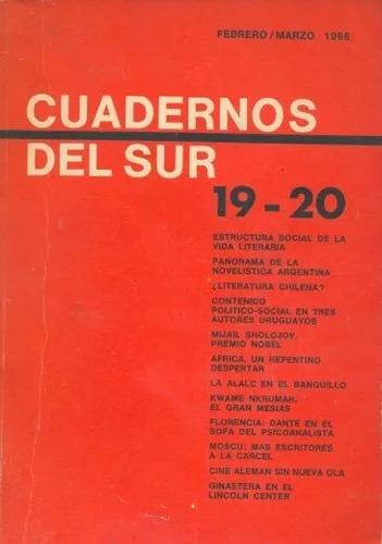 Cuadernos Del Sur: Febrero / Marzo 1966 Nº 19-20