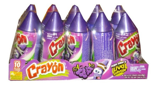 Dulce Crayon Uva Paquete