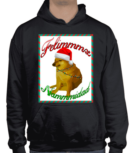 Sudadera Navideña Ugly - Meme Cheems Navideño