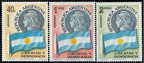 Transmisión Mando - Argentina 1958 - Serie Mint - Gj 1104-6