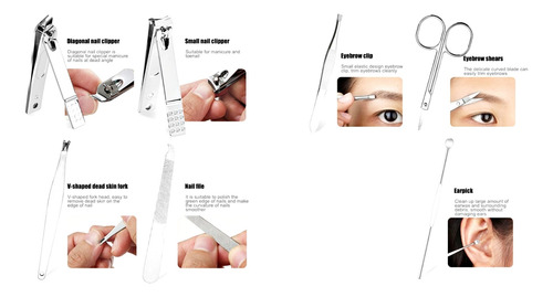 Imagem 5 de 8 de Estojo De Manicure Com 7 Peças Black