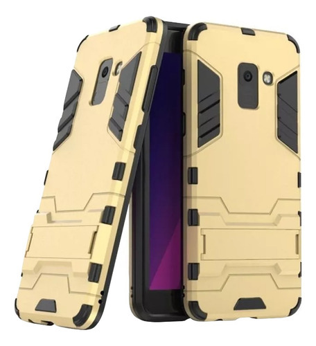 Funda Iron Case Para Samsung Galaxy A8 Sm-a800s Uso Rudo Color Dorado