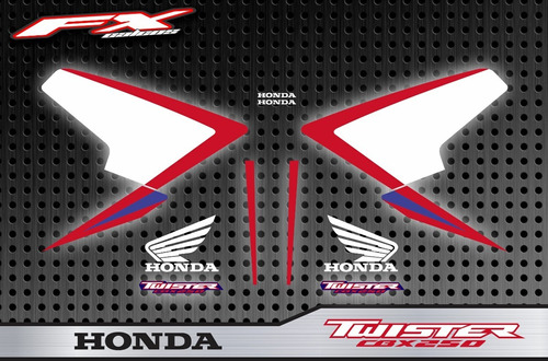Calcos Honda Cbx 250 Twister 2013 Cap America  Fxcalcos