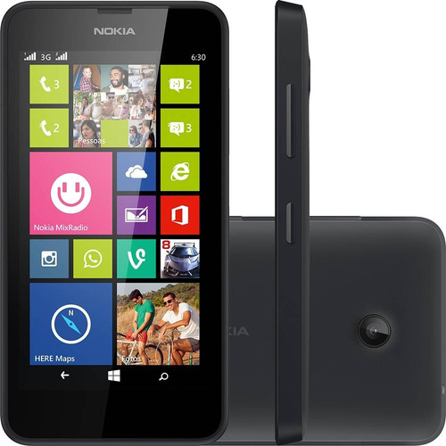 Celular Nokia Lumia 630 Preto Duos Câm 5mp  (vitrine)