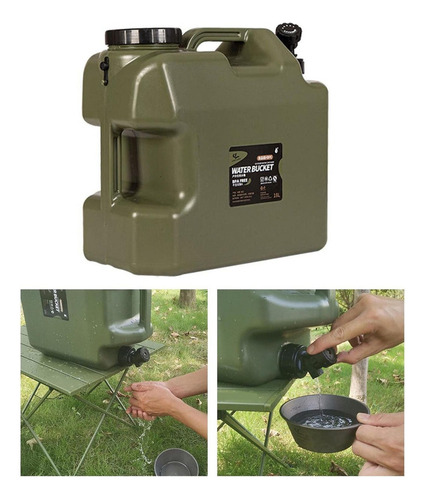 Outdoor Drinking Water Bucket With Faucet Pitcher