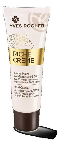 Yves Rocher Crema Humectante Para Manos Antimanchas Fps 20