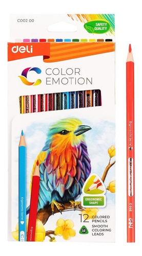 Lapices De Colores Deli Color Emotion X 12 Colores