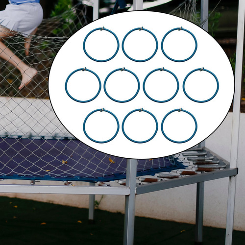 10x Cuerda Elástica De Trampolín Reemplazo Redondo Azul