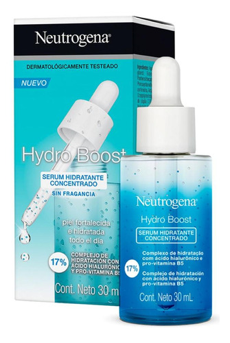 Suero Hidratante Facial Neutrogena Hydro Boost 30 Ml Momento de aplicación Día/Noche Tipo de piel Todos