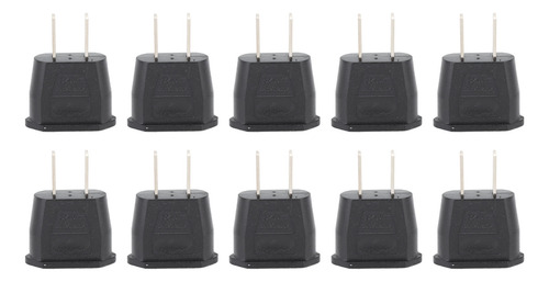 Adaptador To Converter De 10 Piezas, Enchufe Plano De 2 Clav