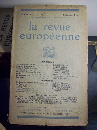 Adp La Revue Europeenne ( N° 1, 2, 3, 4, 7, 8, 10, 11 Y 35 )