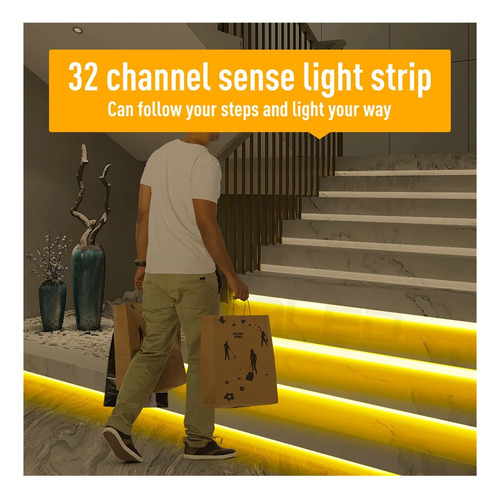 Tira De Luces Led For Escaleras Con Sensor De Movimiento,