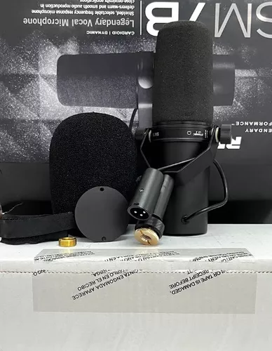 Micrófono Shure SM7B dinámico cardioide negro