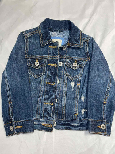 Campera Abercrombie De Jean Talle 3/4 Unisex Usada Impecale