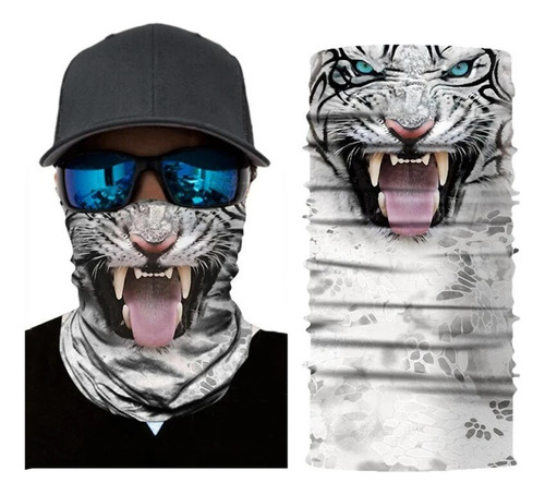 Bandana Animal Tigre Blanco Imprinted Bandit