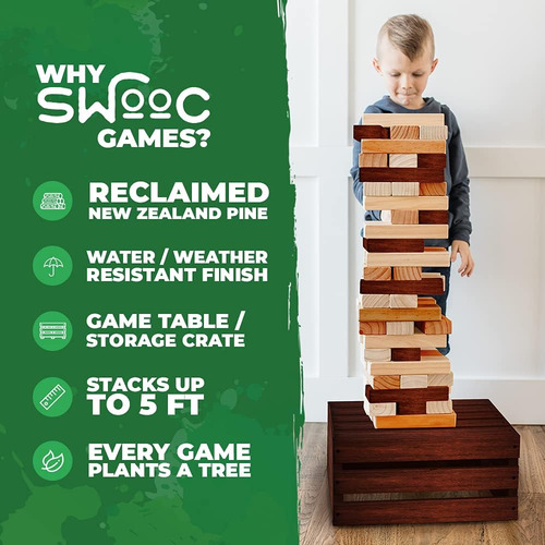 Swooc Games - Juego De Torre Gigante Reclamada | 60...