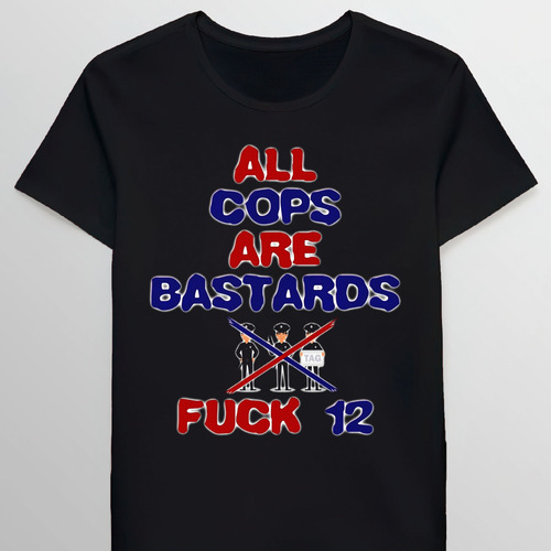 Remera All Cops Are Bastards Acab 56167920