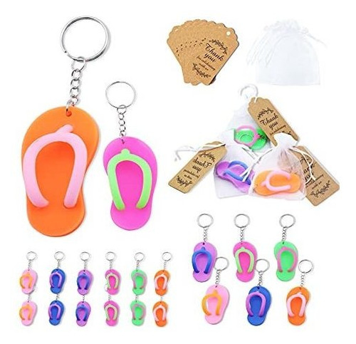 Llaveros Flip Flop Summer Pool Beach Party Favors Paque...