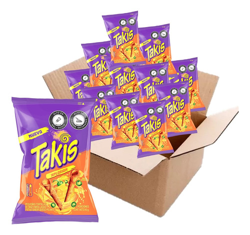 Bimbo Takis Xplosion Queso Picante Bolsa X 45gr X 12uds