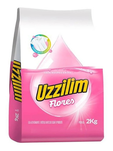 Lava Roupas Em Pó Uzzilim Flores Fardinho 2kg