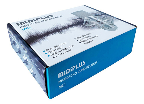 Imagen 5 de 7 de Micrófono Condenser Profesional Midiplus Mc1 Cardioide