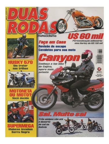 Duas Rodas N°320 Husqvarna Te 570 Cagiva Canyon 500 Biz Ybr