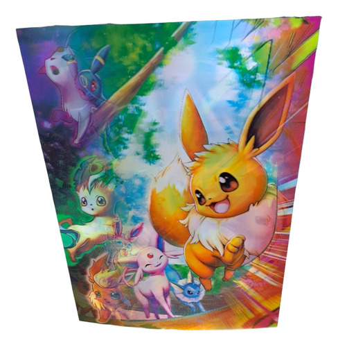 Afiches Plásticos Poster 3d Holografico Anime Pokemon