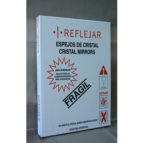 Espejo 80x60 Cm Ready 4 Reflejar Estante Borde Biselado