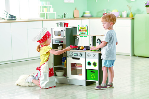 Cocinita De Juguete Para Niños Freidora Horno Microondas