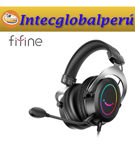 Audífono Fifine Ampligame H3 Rgb Multiplataforma - Negro
