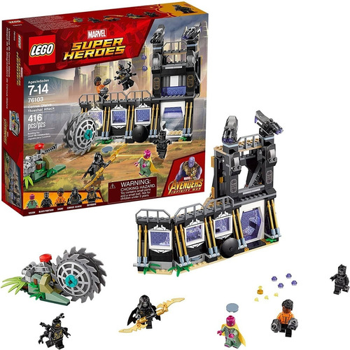 Lego Super Heroes Corvus Glaive Thresher Attack, Armar 