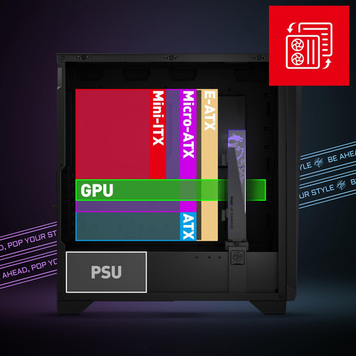 Msi Mpg Gungnir 300r Airflow - Case De Pc De Juego Media Pre