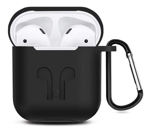 Funda Estuche Silicona Para Caja De Carga AirPods 2 + Arnes