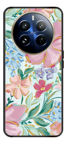 Funda Celular Diseño Girly Flores Summer Cute Bouquet Verde Bajo Para Realme