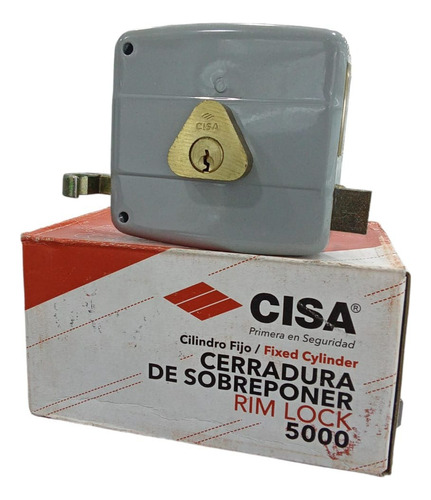 Cerradura Sobreponer Cisa / Cilindro Fijo Izquierda