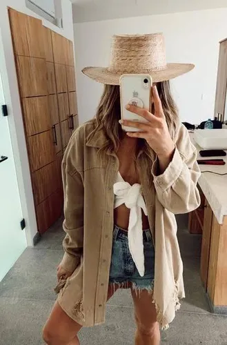 Camisa marron mujer zara hotsell