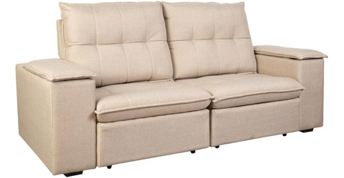 Sofa Retractil 3 Cuerpos Tela Atlanta