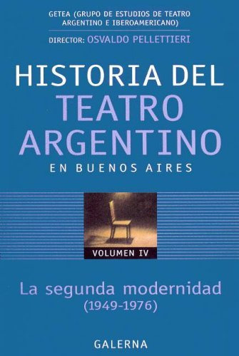 Libro Historia Del Teatro 4 Buenos Aires De Osvaldo Pelletti