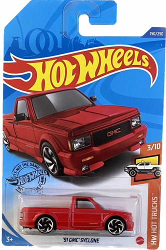 Hot Wheels 91 Gmc Syclone Roja 3/10