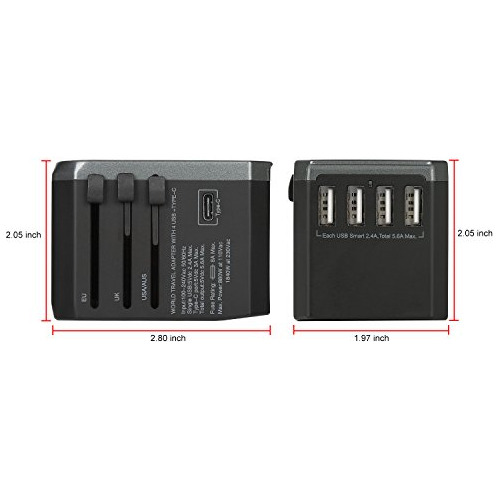 Adaptador De Enchufe Y Corriente Universal Ideal Para Viajar