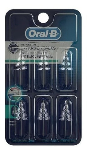 Oral-b Repuestos Interdentales Para Ortodoncia, Conico 6pz