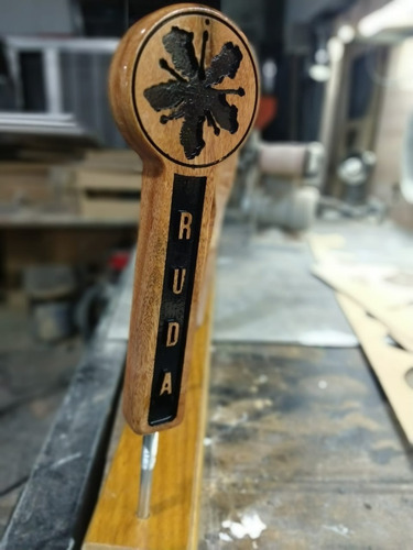 Tap Handle Manija Para Canilla Cerveceria Chopera De Madera