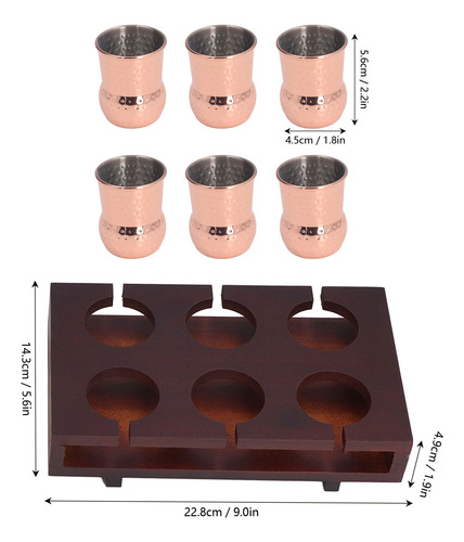 Juego De Tazas De Cóctel Moscow Mule Chapadas En Cobre