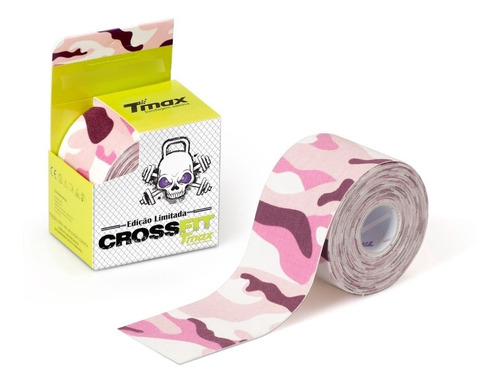 Fita Kinesio Tape Tmax Crossfit Rosa Ou Verde 5 Metros